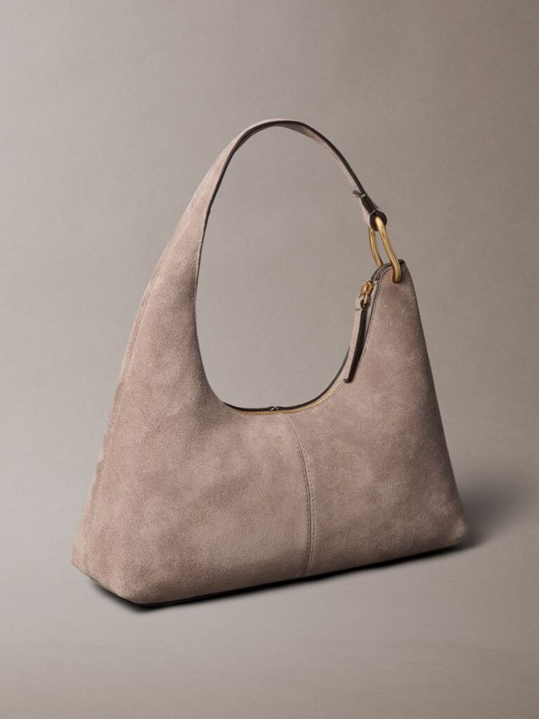 Brown Soft Suede Shoulder Bag  Women