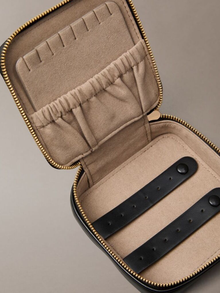 Black Monogram Hardware Jewellery Case  Women