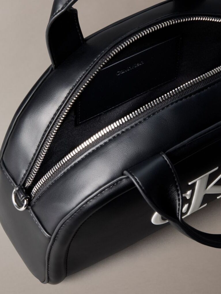 Black Signature Monogram Crossbody Bag  Women