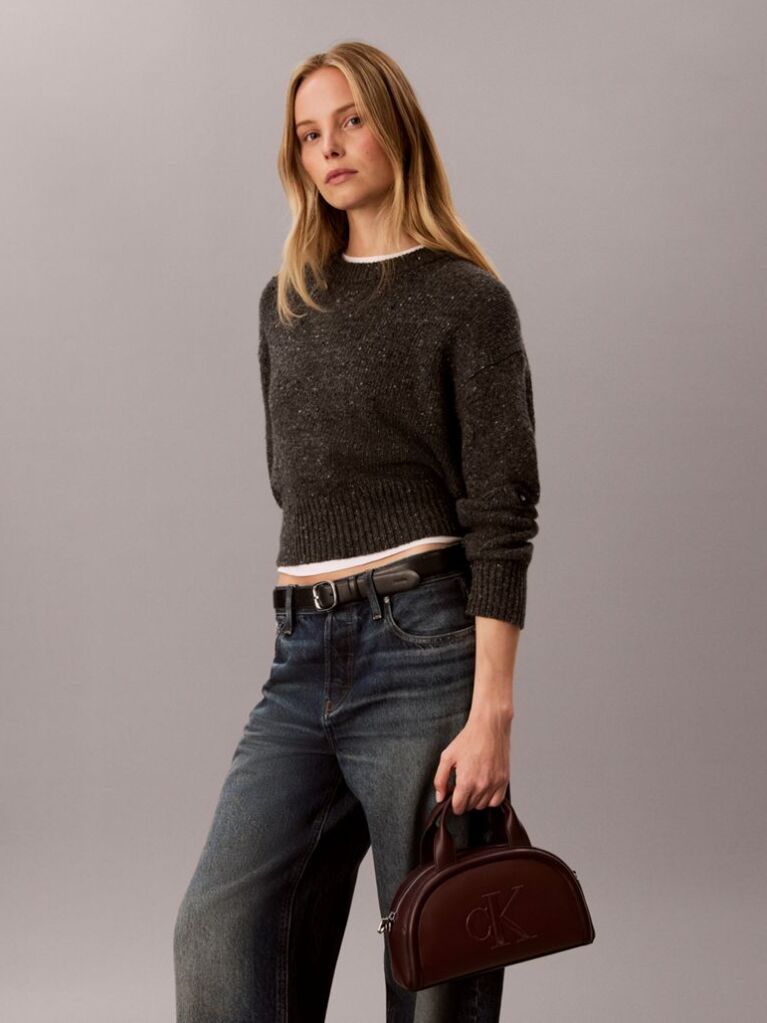 Red Signature Monogram Crossbody Bag  Women