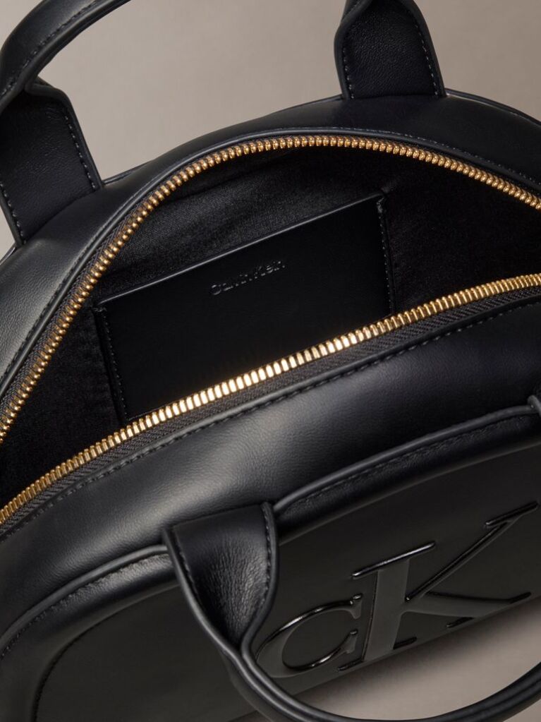 Black Signature Monogram Crossbody Bag  Women