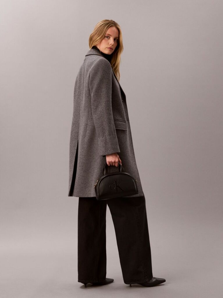 Black Signature Monogram Crossbody Bag  Women