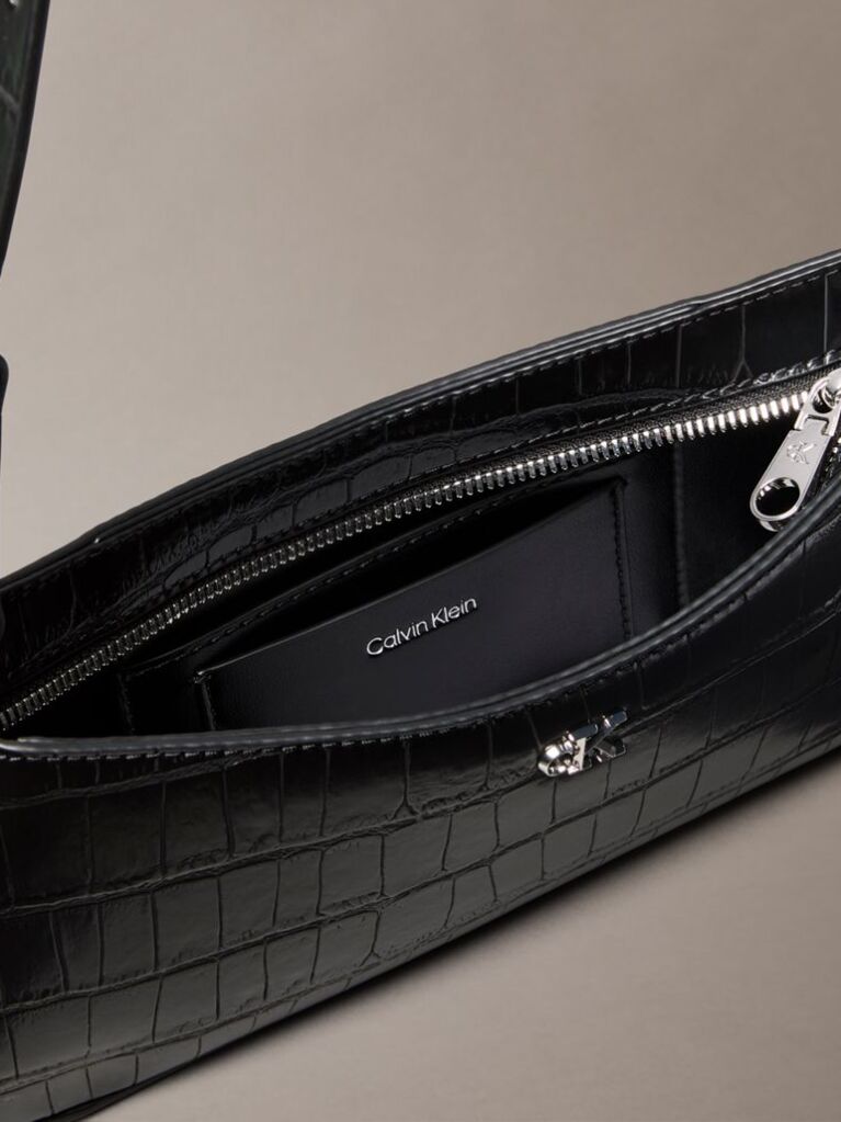 Black Monogram Crocodile Shoulder Bag  Women
