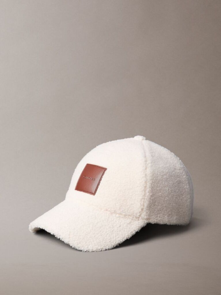 White Sherpa Baseball Cap  Women