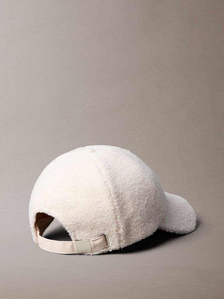 White Sherpa Baseball Cap  Women
