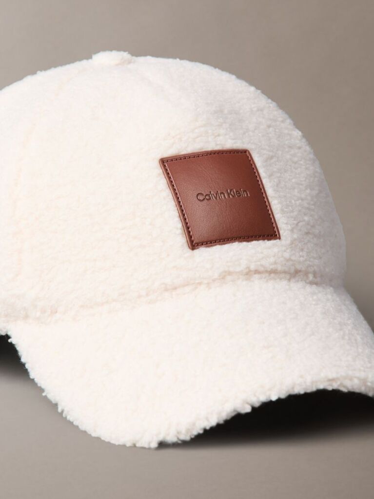 White Sherpa Baseball Cap  Women