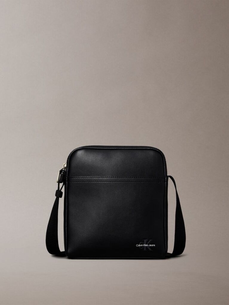 Black Logo Reporter Bag  Men