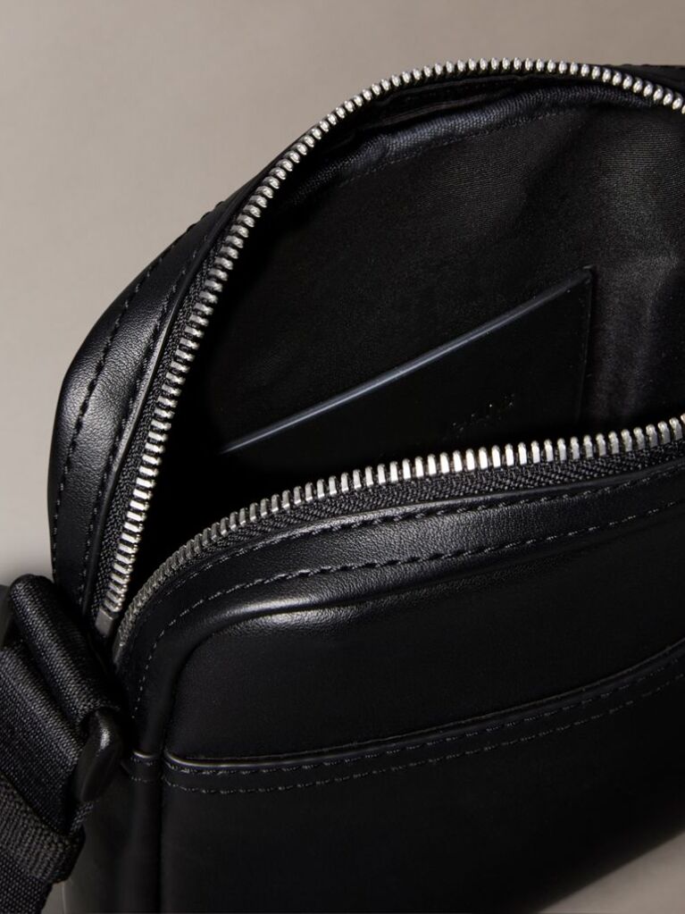 Black Logo Reporter Bag  Men