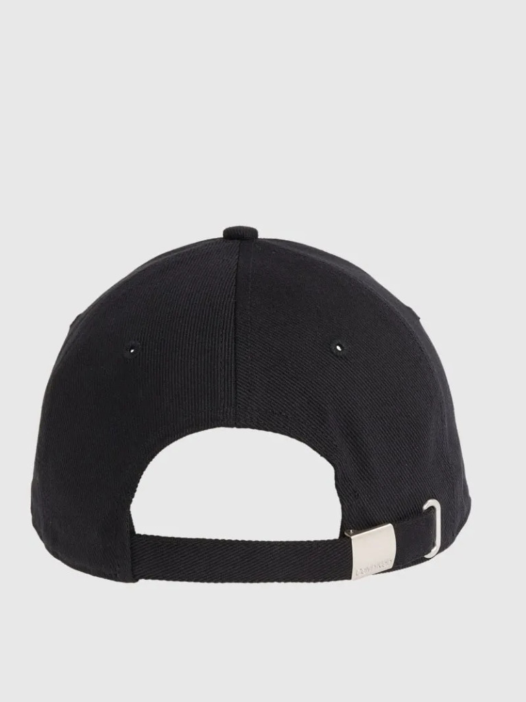 Black Twill Logo Cap  Men