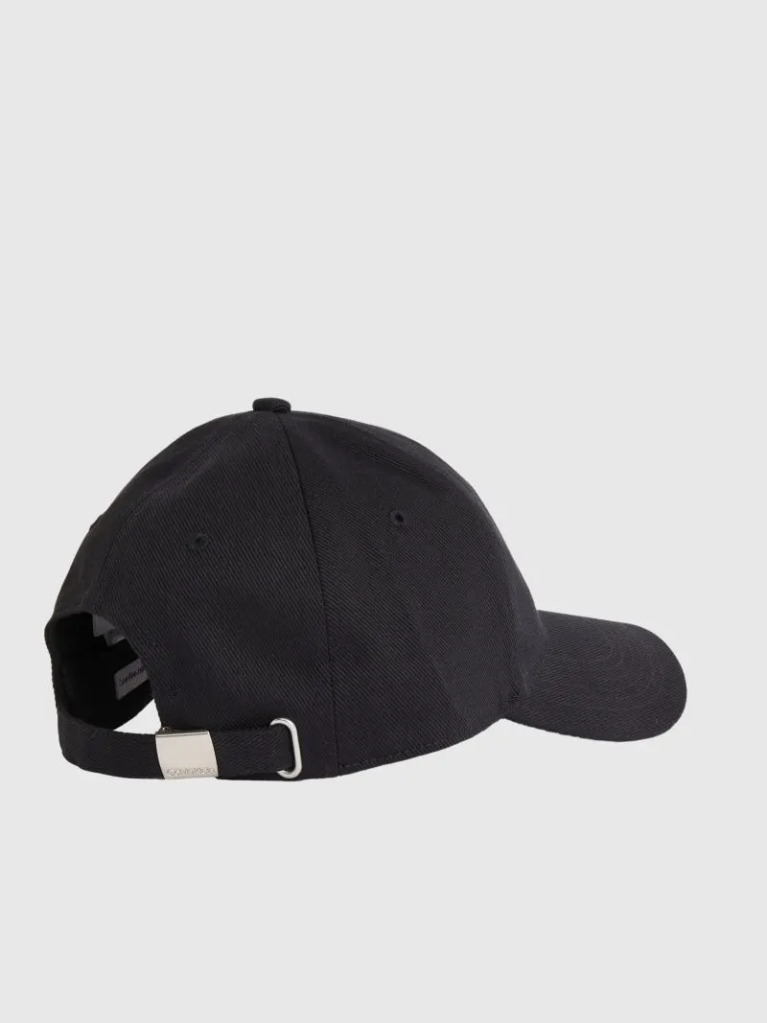 Black Twill Logo Cap  Men