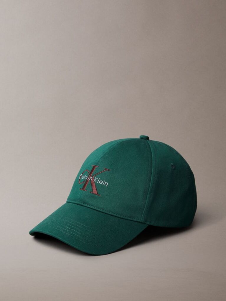 Green Twill Logo Cap  Men