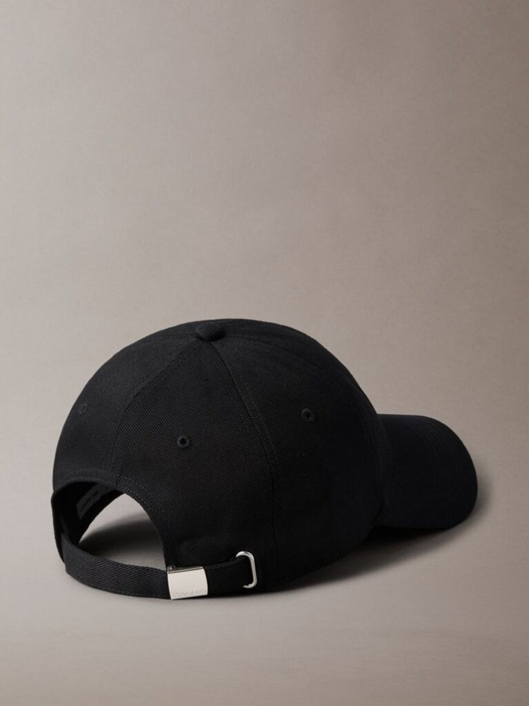 Black Twill Logo Cap  Men