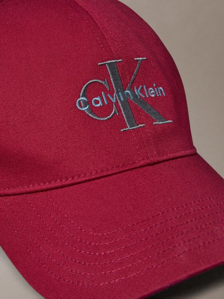 Κόκκινο Καπέλο Από Twill Με Λογότυπο  Άνδρας