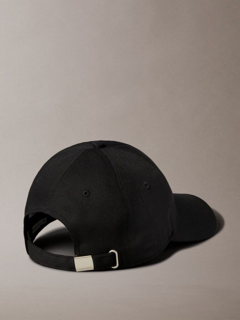 Black Twill Logo Cap  Men