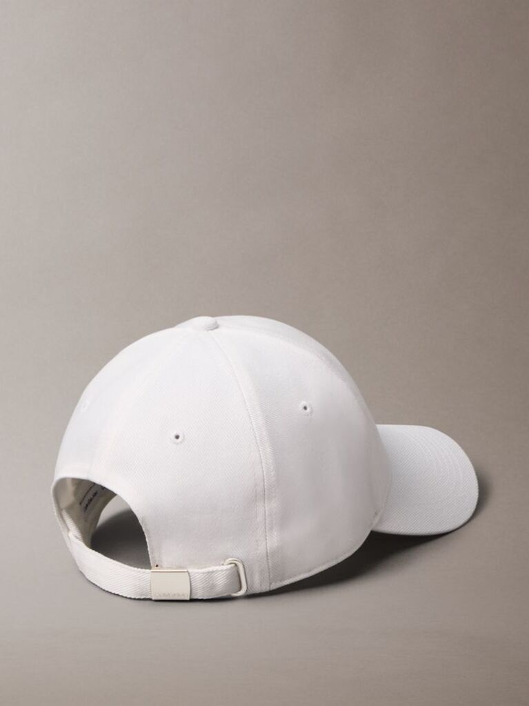White Twill Logo Cap  Men