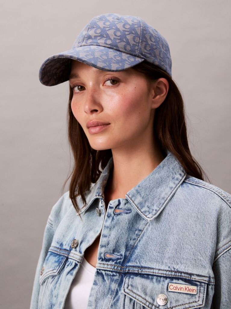 Multi Logo Jacquard Cap  Women