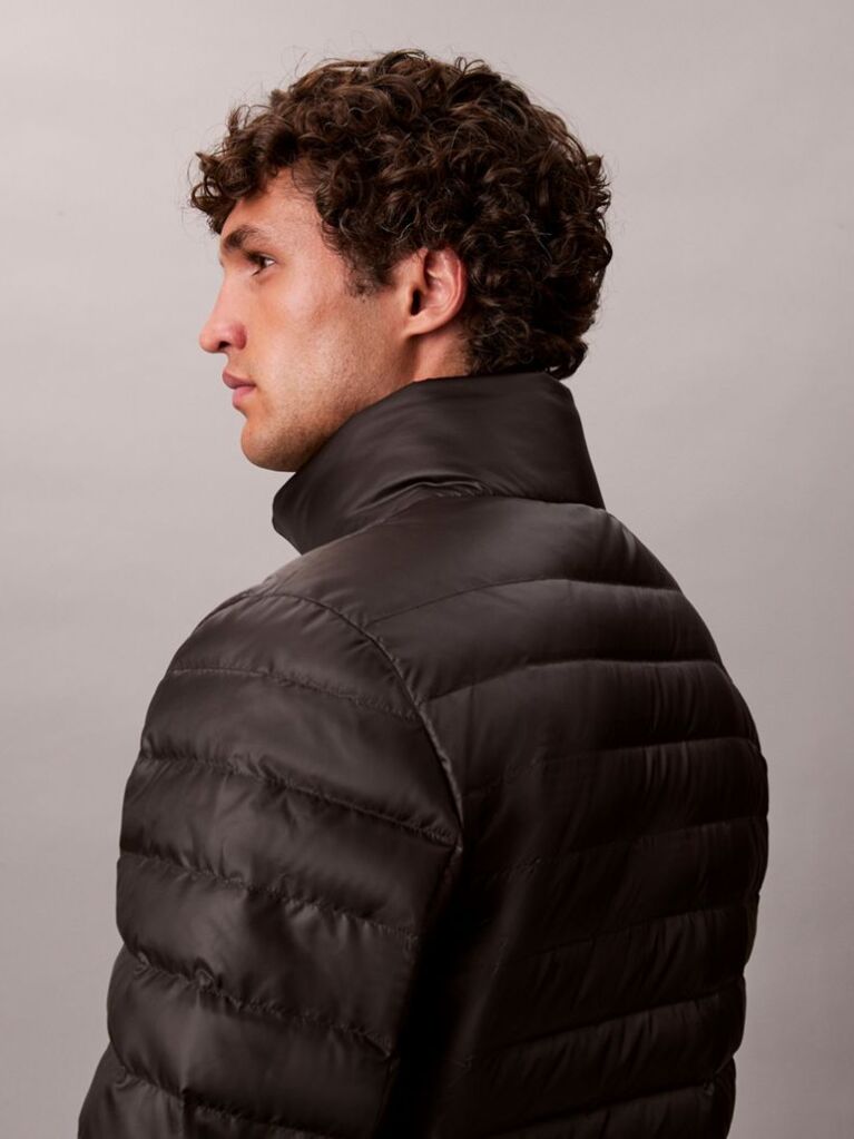 Black Lightweight Puffer Jacket  Men