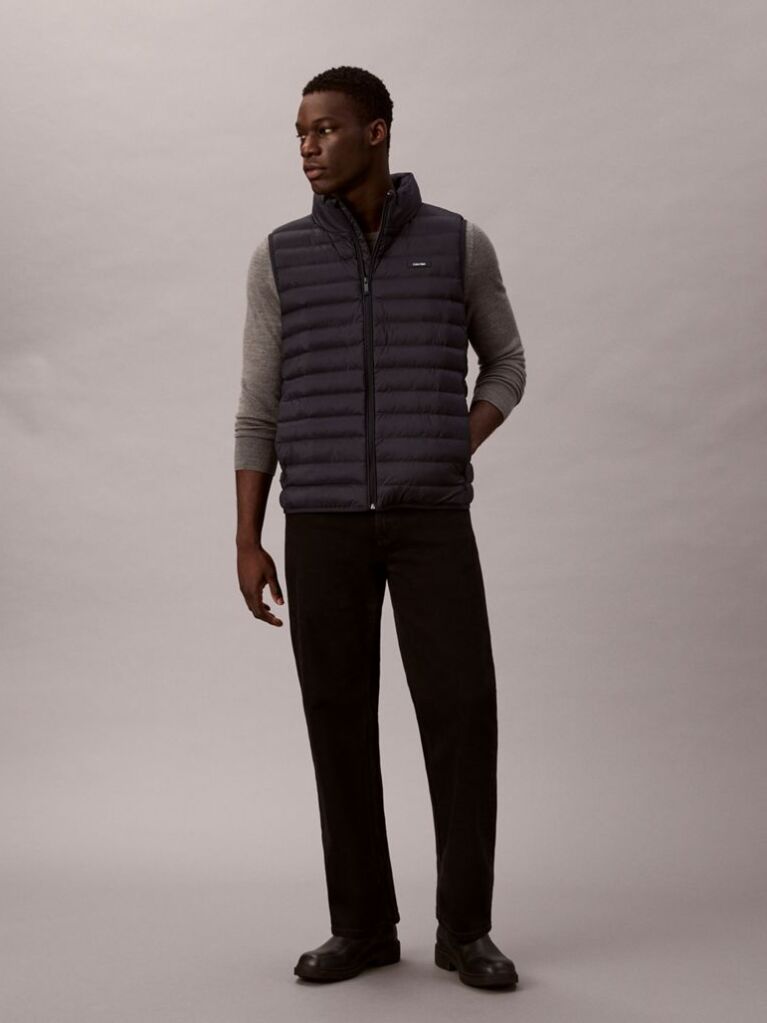 Blue Puffer Vest  Men