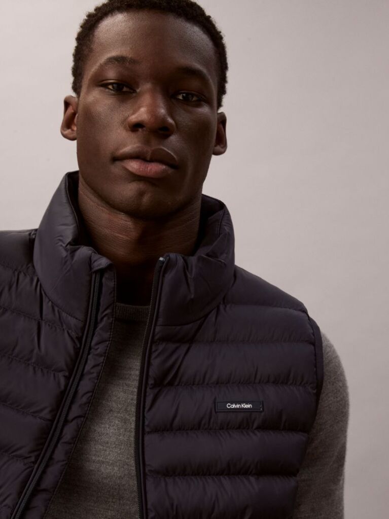 Blue Puffer Vest  Men