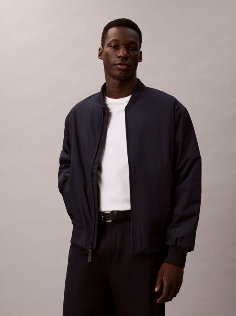 Blue Bomber Jacket  Men