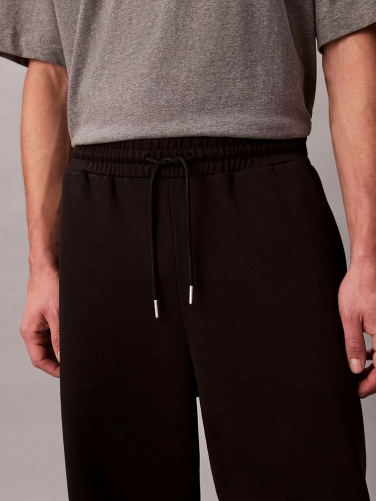 Μαύρο Παντελόνι Φόρμας Με Premium Terry Ύφασμα  Άνδρας