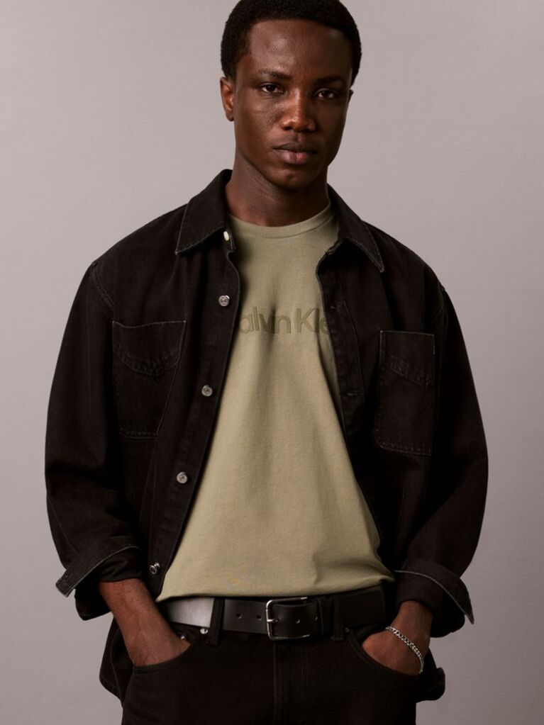 Green Graphic Logo T-shirt  Men