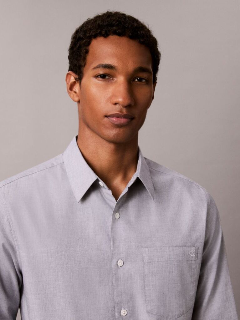 Blue Oxford Button-Down Shirt  Men