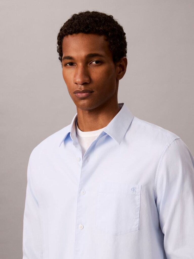 Blue Oxford Button-Down Shirt  Men