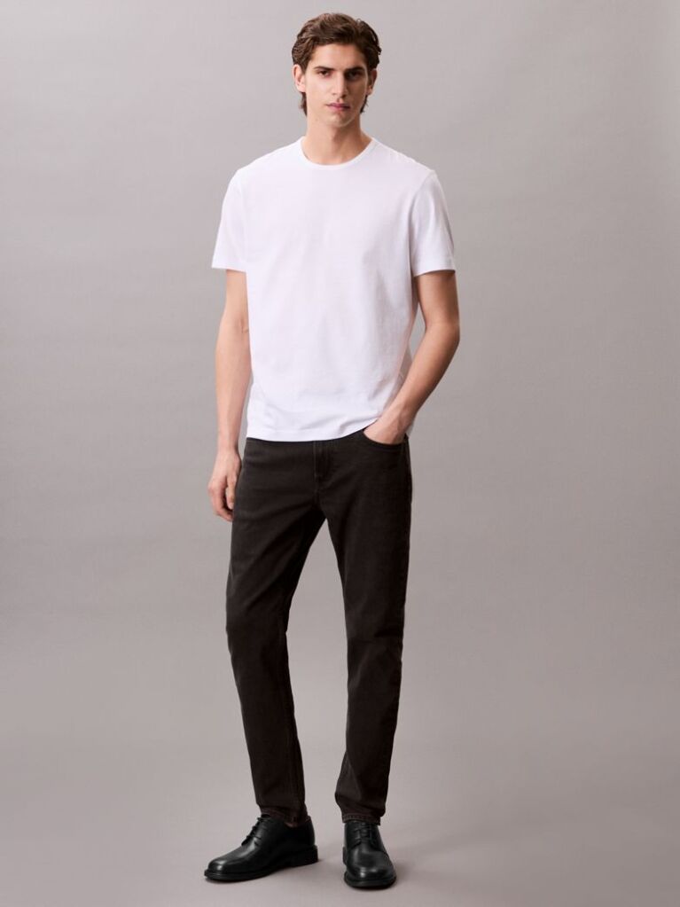 Black Slim Tapered Jeans  Men