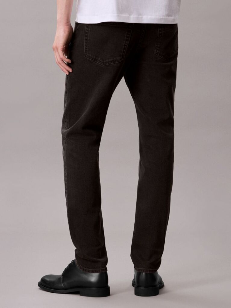Black Slim Tapered Jeans  Men