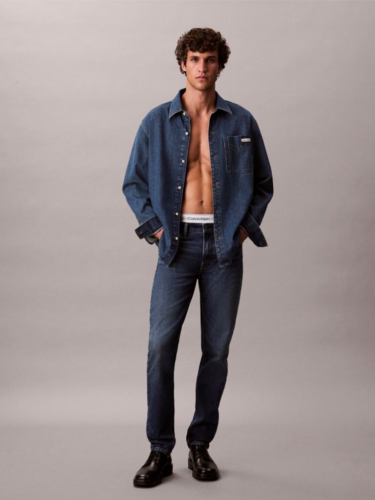 Denim Τζιν Με Slim Tapered Γραμμή  Άνδρας