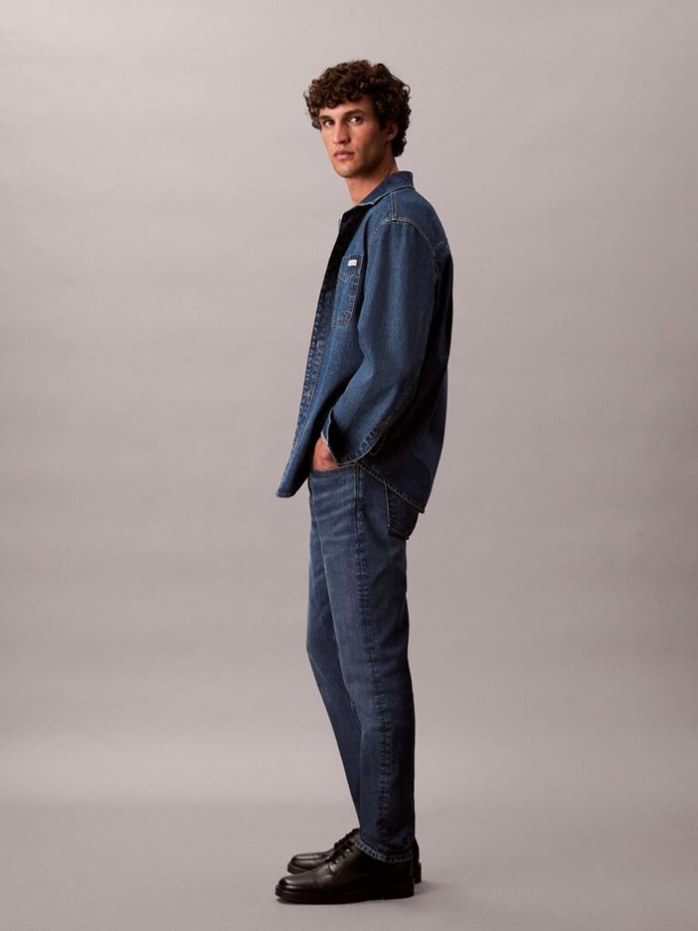 Denim Τζιν Με Slim Tapered Γραμμή  Άνδρας