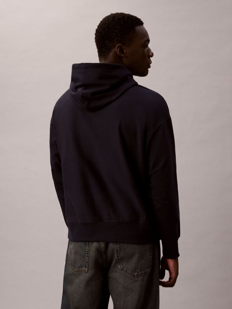 Blue Terry Hoodie  Men