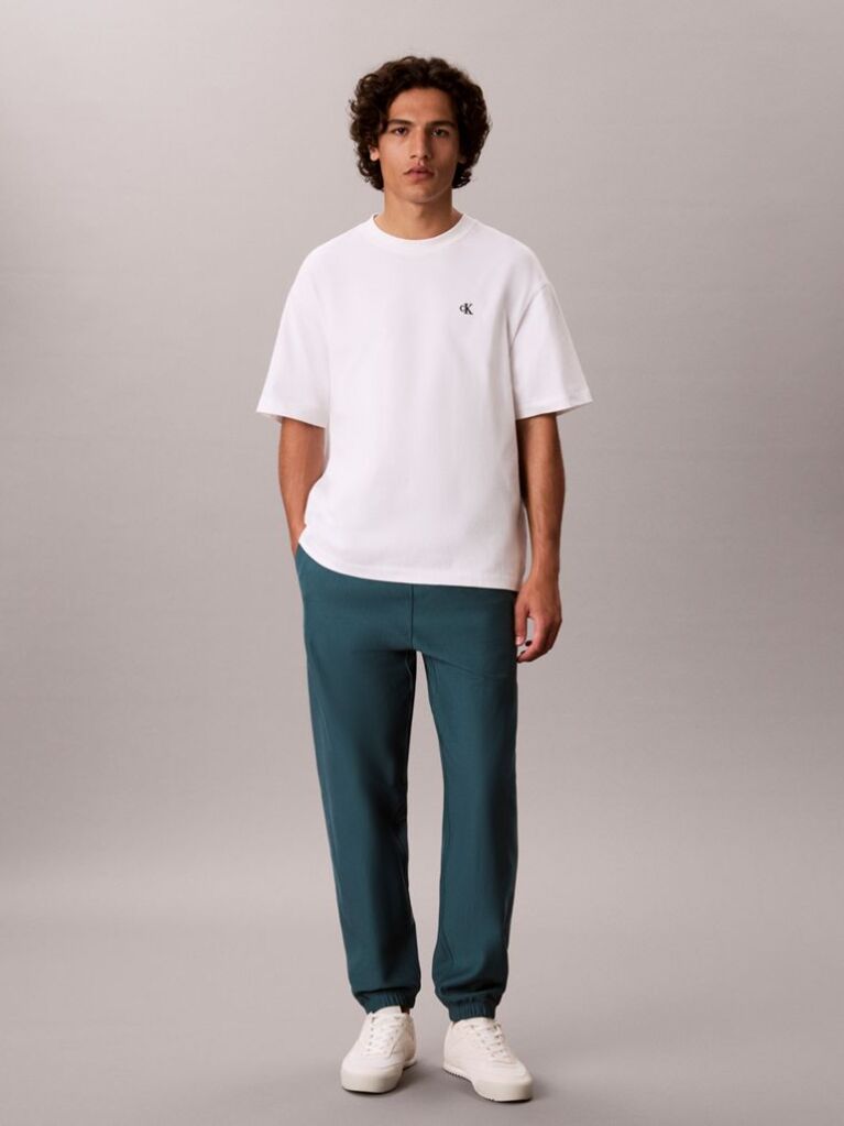 Green Cotton Terry Monogram Joggers  Men