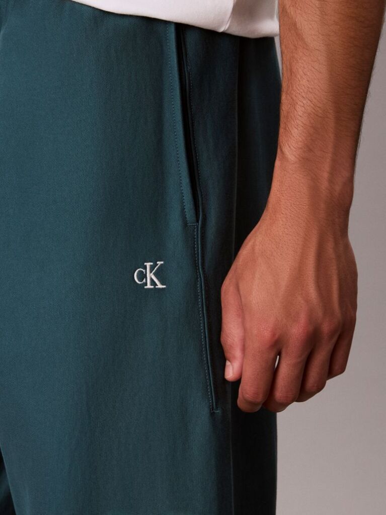 Green Cotton Terry Monogram Joggers  Men