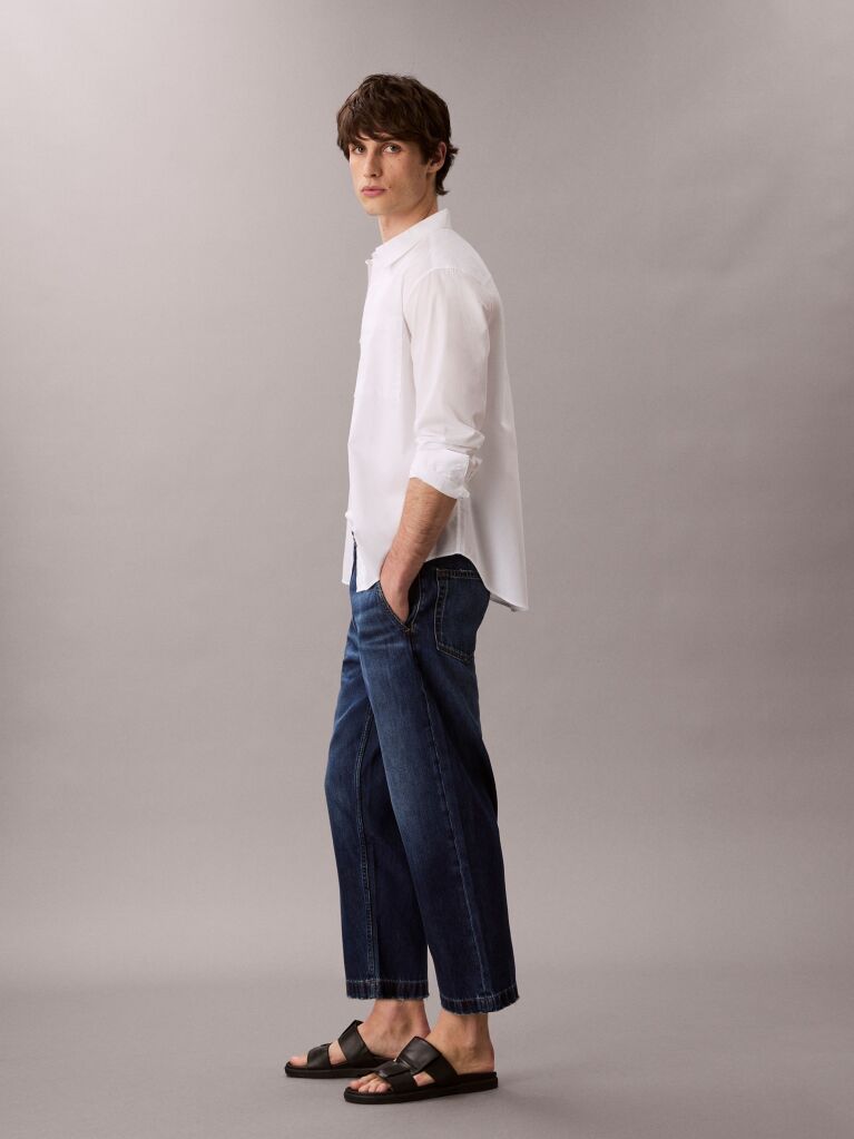 Denim 90s  Cropped Τζιν Σε Tapered Γραμμή  Άνδρας