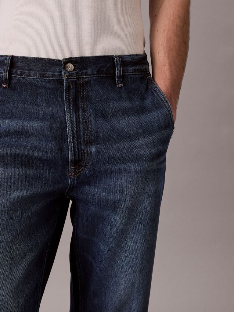 Denim 90s  Cropped Τζιν Σε Tapered Γραμμή  Άνδρας