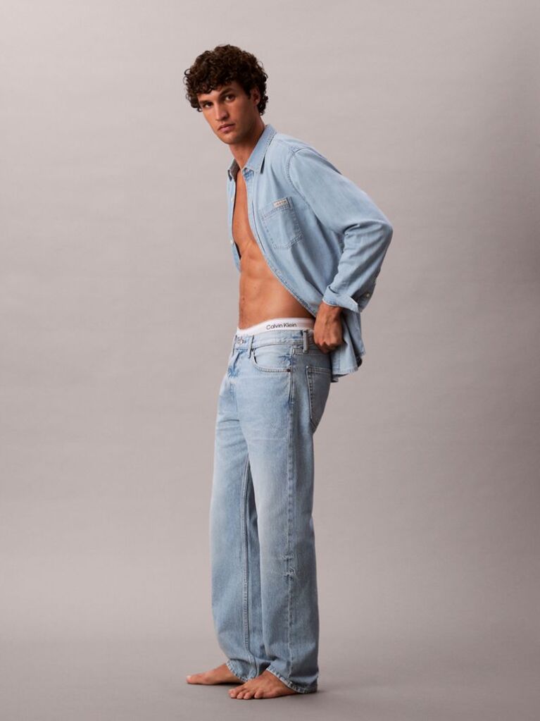 Denim Τζιν Σε Ίσια Γραμμή  Άνδρας