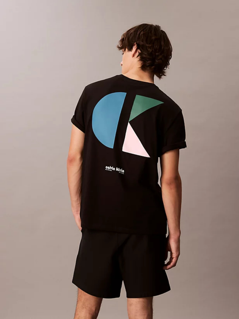 Black Graphic Logo T-shirt  Men
