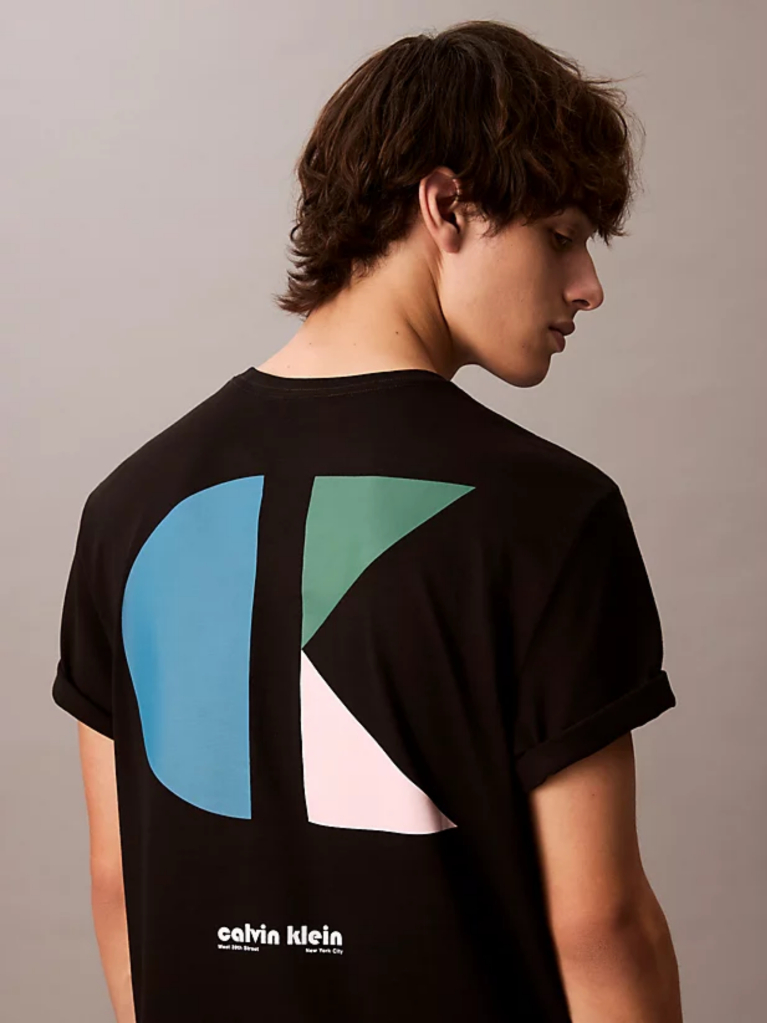 Black Graphic Logo T-shirt  Men