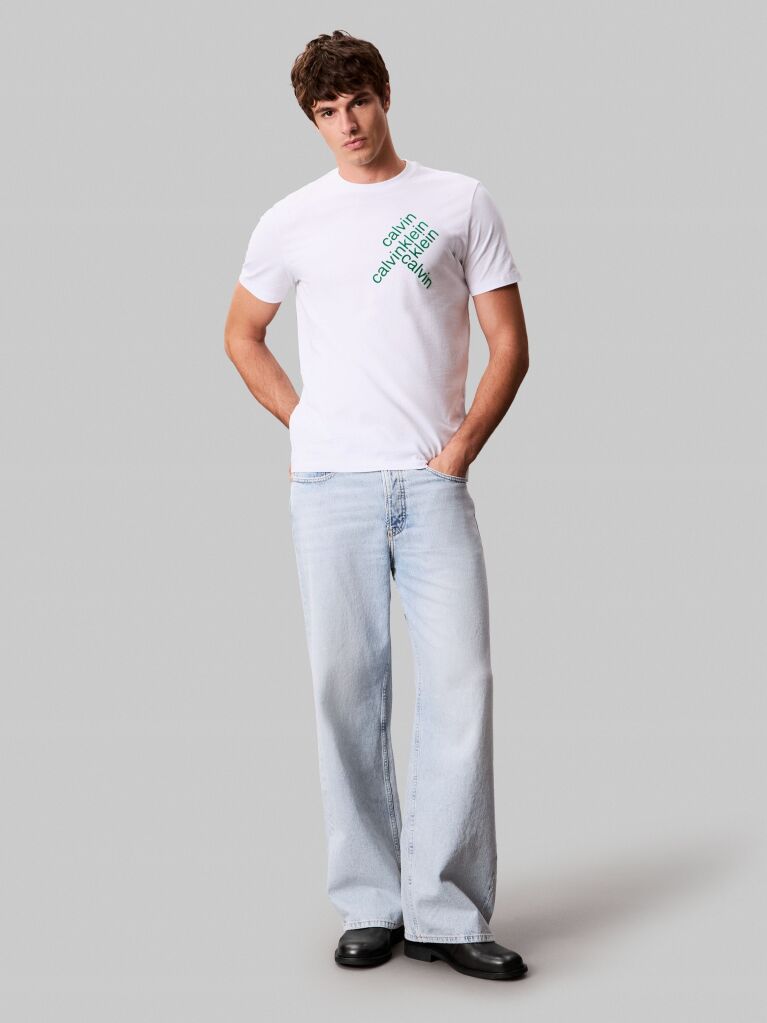 White Short Sleeve T-Shirt  Men