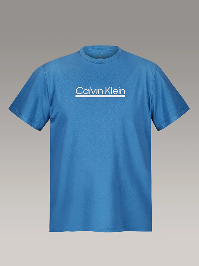 Μπλε Κοντομάνικο T-Shirt  Άνδρας