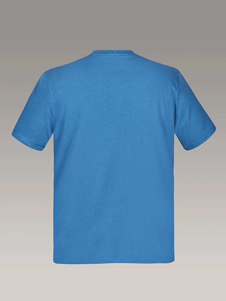 Μπλε Κοντομάνικο T-Shirt  Άνδρας