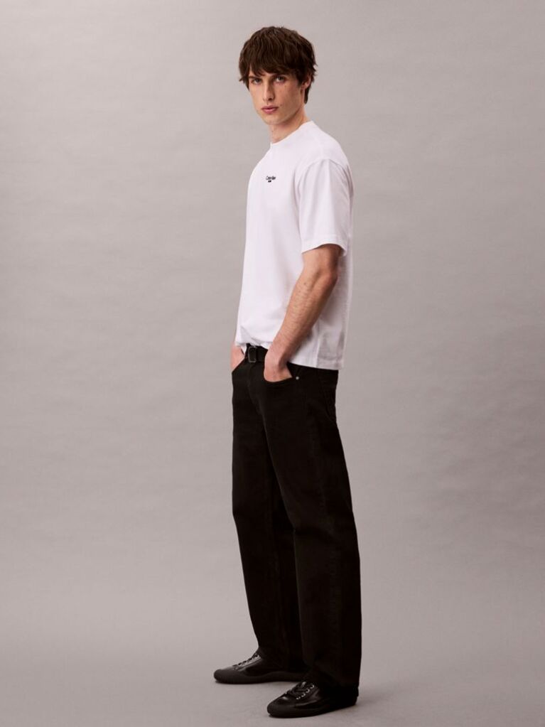 White Back Logo T-shirt  Men