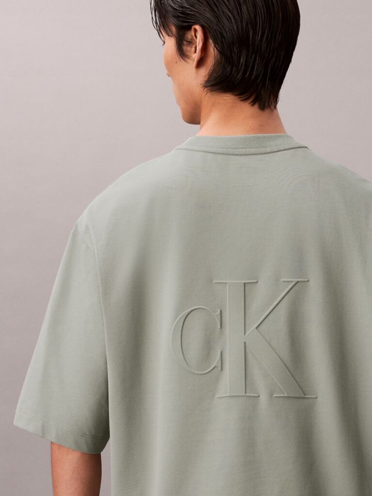 Green Relaxed Cooling Pique T-Shirt  Men