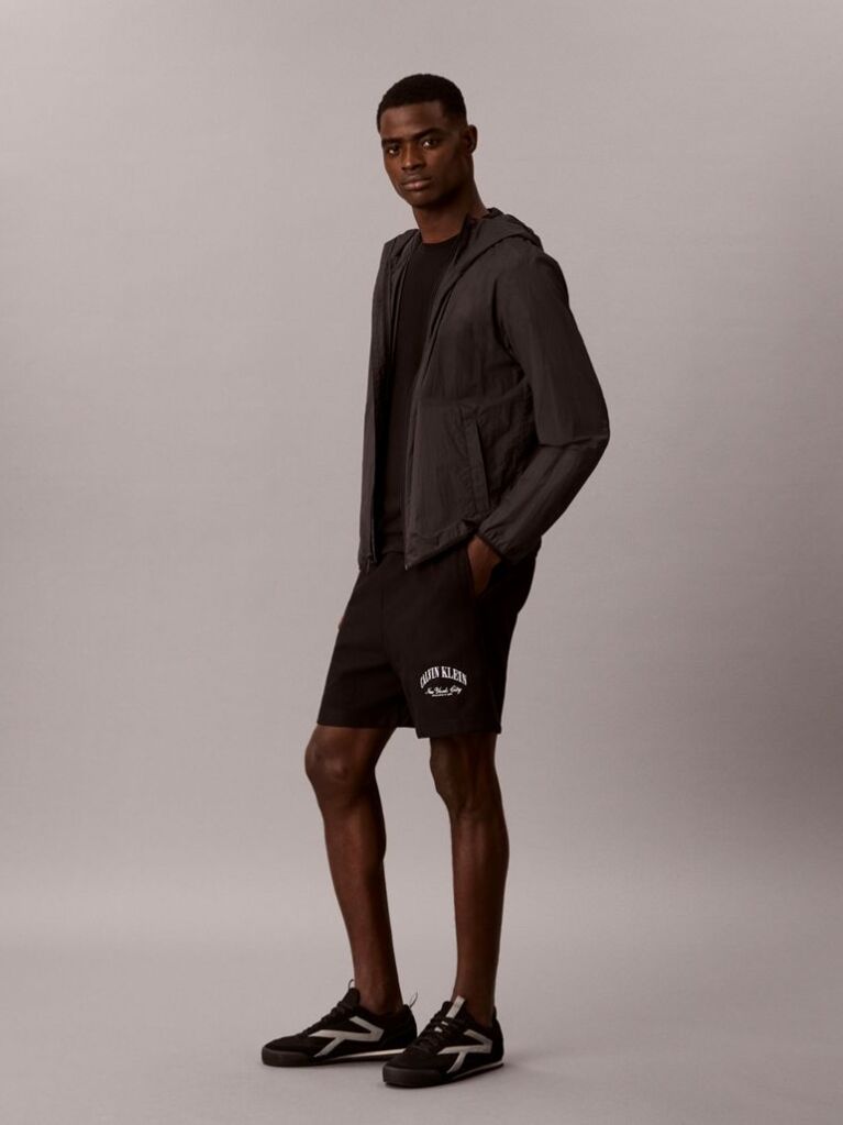 Black Premium Terry Jogger Shorts  Men