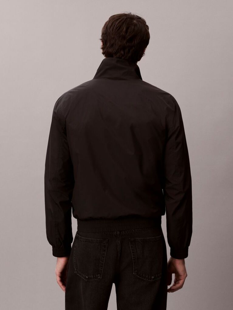 Black Technical Zip-Up Jacket  Men
