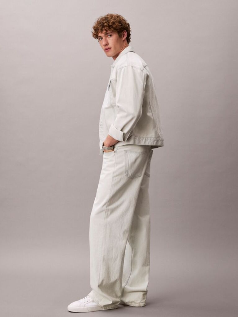 White Baggy Jeans  Men