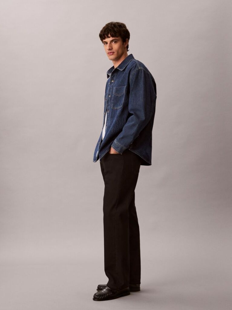 Denim 90s Denim Overshirt Με Λογότυπο  Άνδρας