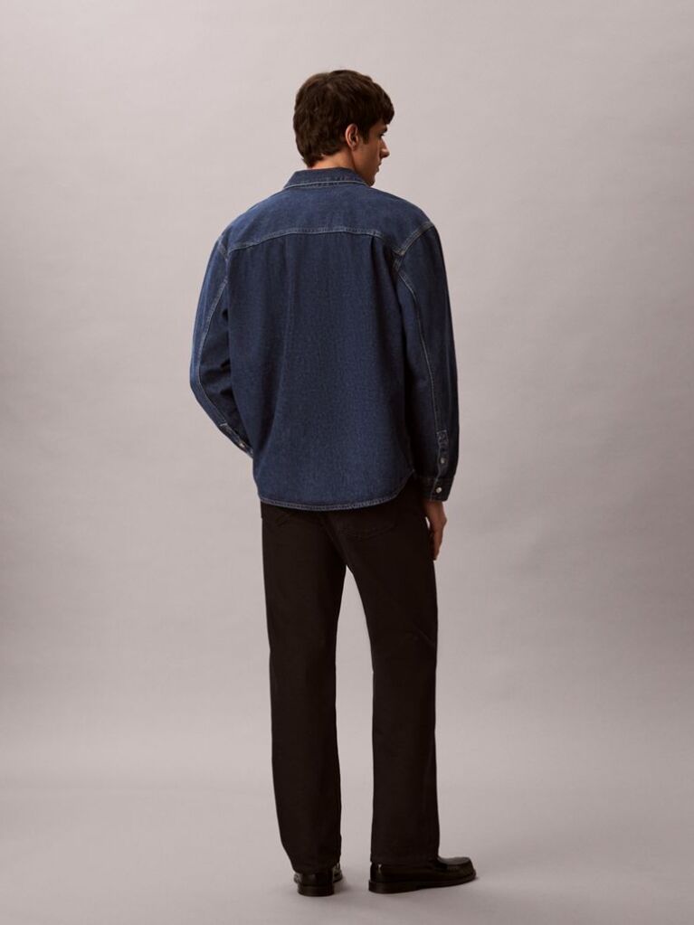 Denim 90s Denim Overshirt Με Λογότυπο  Άνδρας